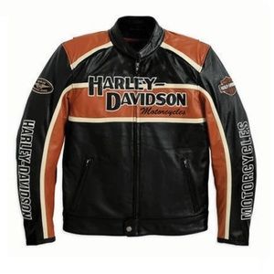 Men’s Harley Davidson leather jacket.